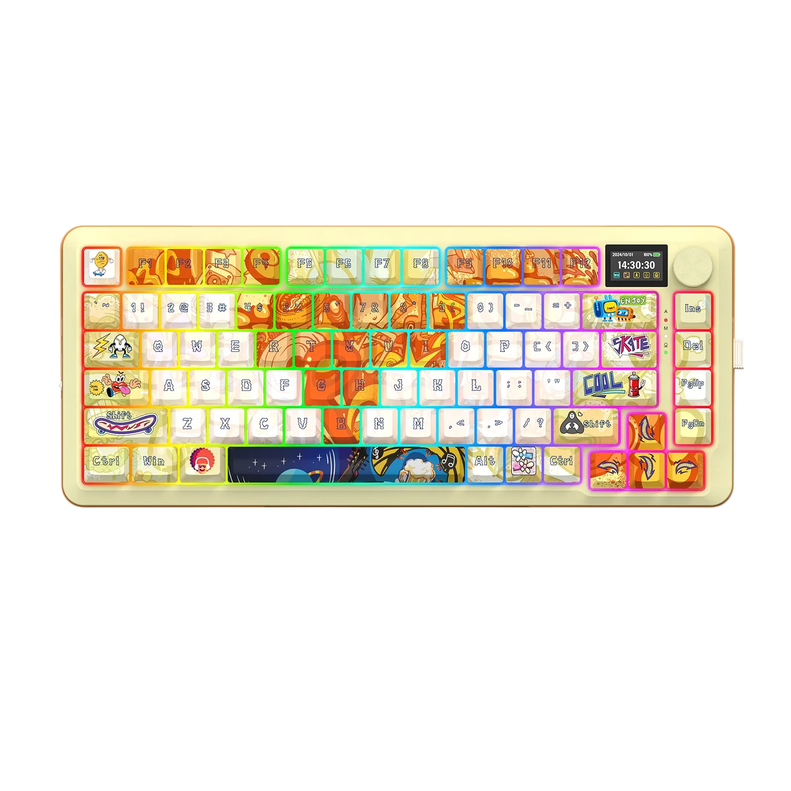 Bàn phím gaming 3 chế độ REDRAGON K708GF-RGB-PRO