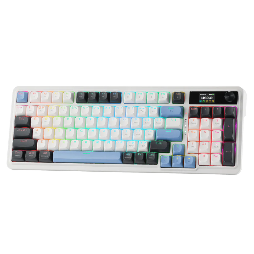 Bàn phím cơ gaming 3 chế độ REDRAGON K719WGB-RGB-PRO